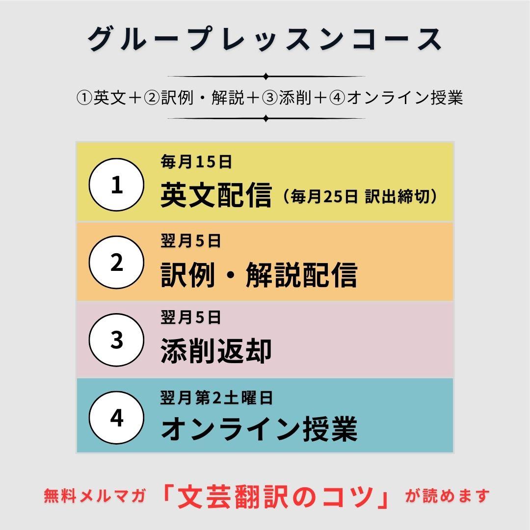 【定期】短期集中グループレッスンコース（１回分）の商品画像